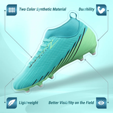Vizari Tesoro Firm Ground Mid Cut Soccer Shoes-2