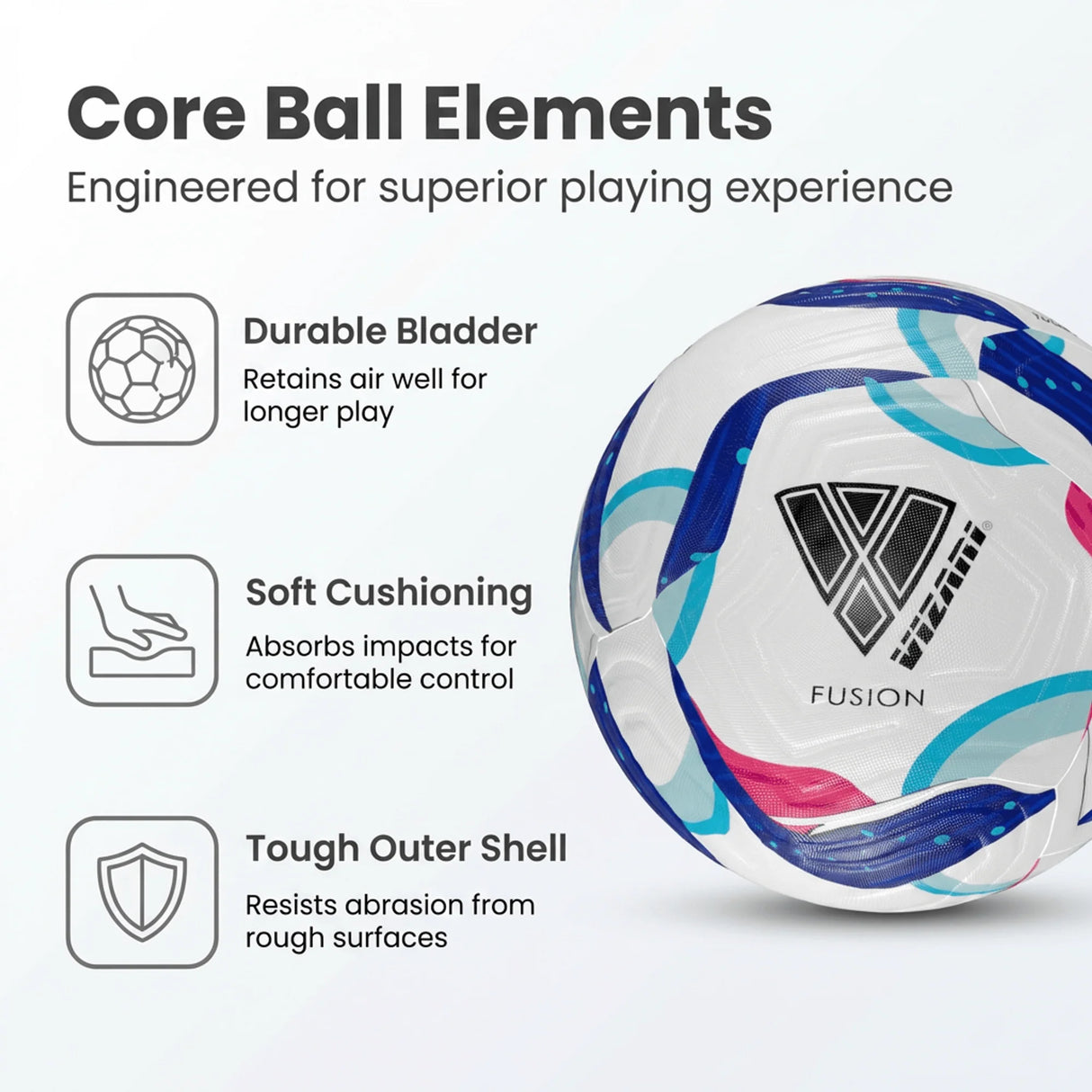 Vizari Fusion Match Soccer Ball-2