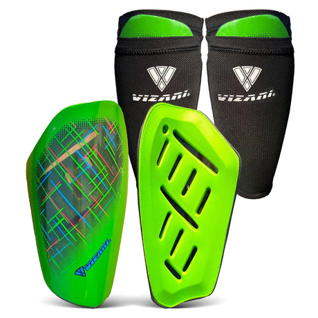 Vizari Soquel Soccer Slip in Shin Guard with Pocketed Sleeve
