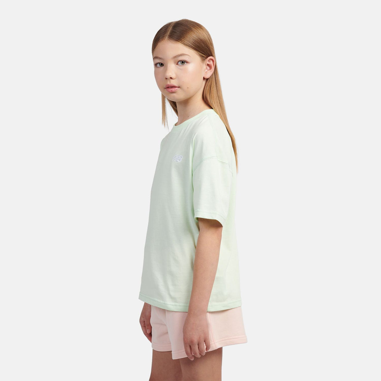 New Balance Girls' Small Logo Jersey T-Shirt-2