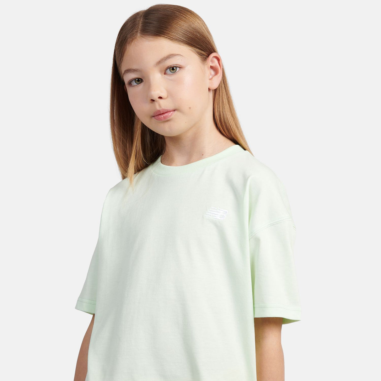 New Balance Girls' Small Logo Jersey T-Shirt-4