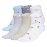 adidas Women's Athletic Cushioned Graphic 6-Pack Low Cut Sock-1