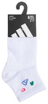 adidas Girl's Charm Fashion 6-Pack Quarter Sock-5