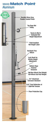 Bison Volleyball Match Point Aluminum System without Padding