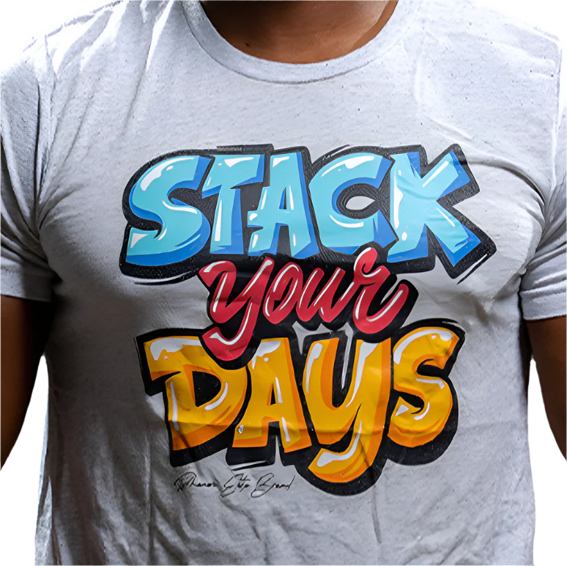 Phenom Elite Men's Stack Your Days Graffiti Graphic Tee-2