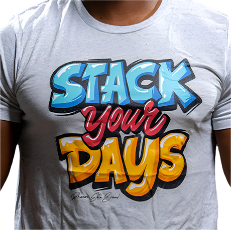 Phenom Elite Men's Stack Your Days Graffiti Graphic Tee-2