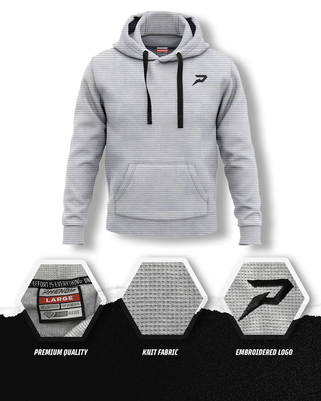 Phenom Elite Men's Waffle Knit Hoodie-4