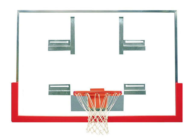 Bison Basketball 48" x 72" Tall Unbreakable "XL" Glass Competition Conversion Backboard