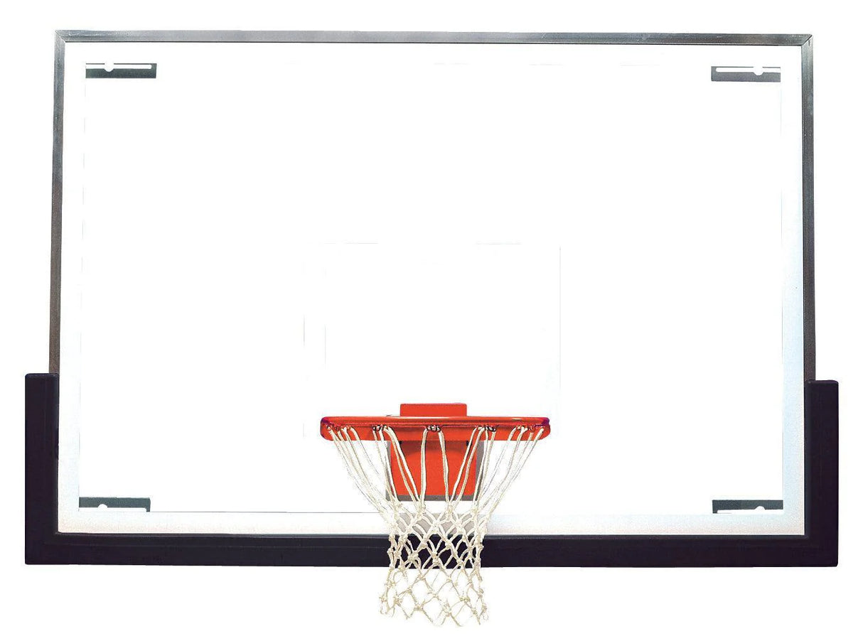 Bison Basketball 48" x 72" Tall Glass Competition Backboard