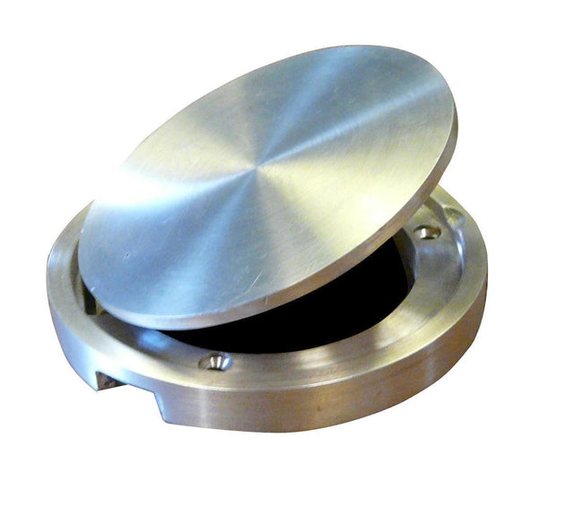 Bison Volleyball Small Hinged Brass Floor Socket Cover Plate Only