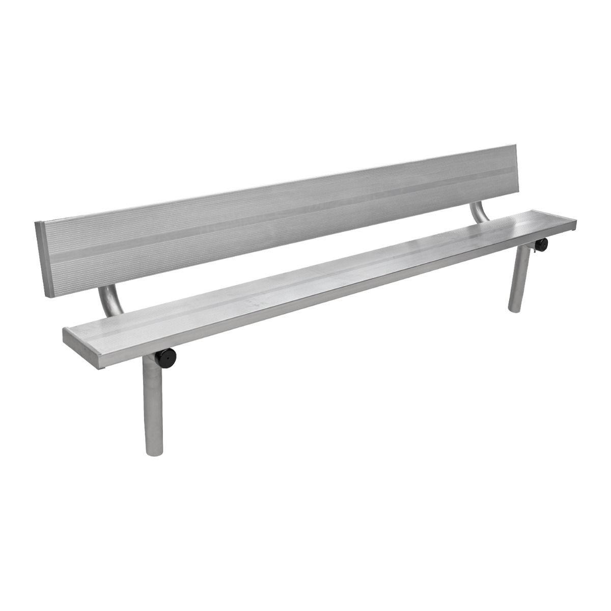 Gill Athletics Stationary Aluminum Bench With Back-1