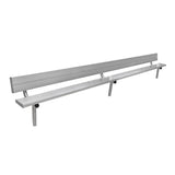 Gill Athletics Stationary Aluminum Bench With Back-2