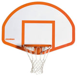 Porter Basketball Aluminum Fan Backboard; 54" X 39"; White; W/ Orange Striping