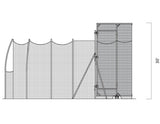 Gill Athletics Track & Field Barrier Net For 742115/742125/742135 Hammer Cage