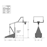 Porter Basketball 735 Competition Portable Backstop-2
