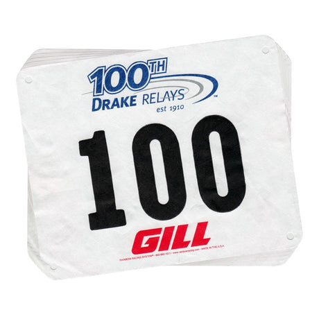 Gill Athletics Track & Field Customized Competitor Numbers