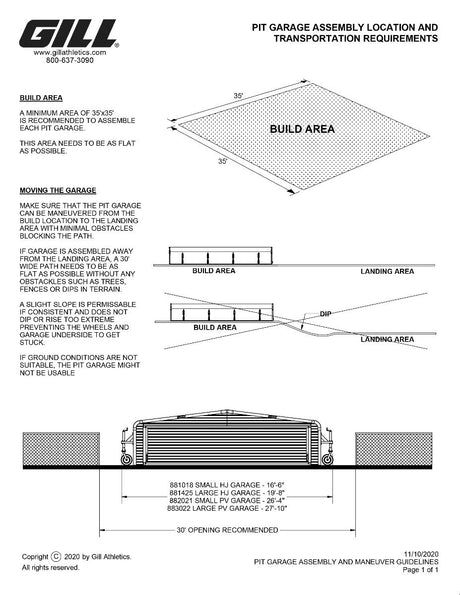 Gill Athletics Track & Field Pit Garages-2