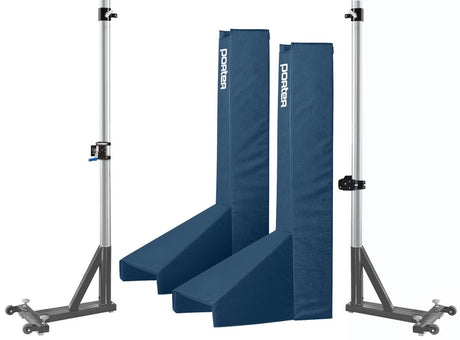 Porter Volleyball Powr Rib Ii T-Base Standards W/Pads