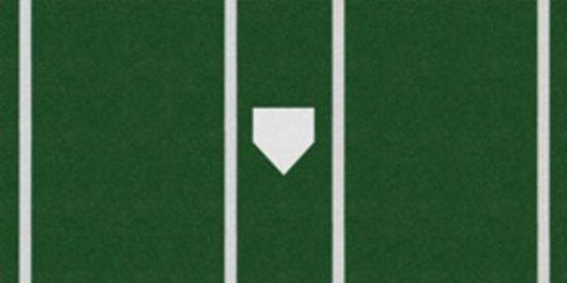 Trigon Sports Baseball Pro Turf Home Plate Mat - 7' x 12' Green