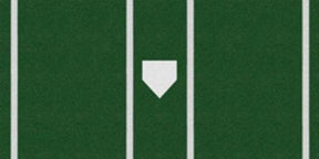 Trigon Sports Baseball Pro Turf Home Plate Mat - 7' x 12' Green