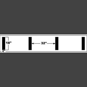 Trigon Sports Football Hash Mark Stencil - 1/16"