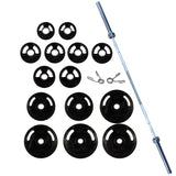 York Barbell G-2 Rubber Olympic Plate Set-1