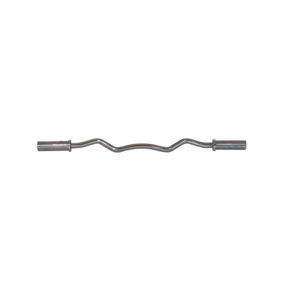 York Barbell 4′ International Chrome Curl Bar