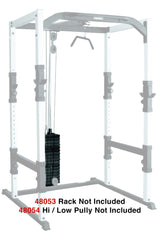 York Barbell FTS 200 lb Weight Stack Conversion Kit for Power Cage and Lat Machine