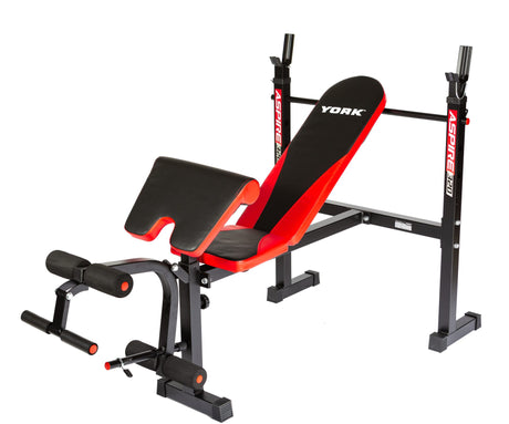 York Barbell Aspire 320 Multi Purpose Flat to Incline Bench with Arm/Leg Curl-1