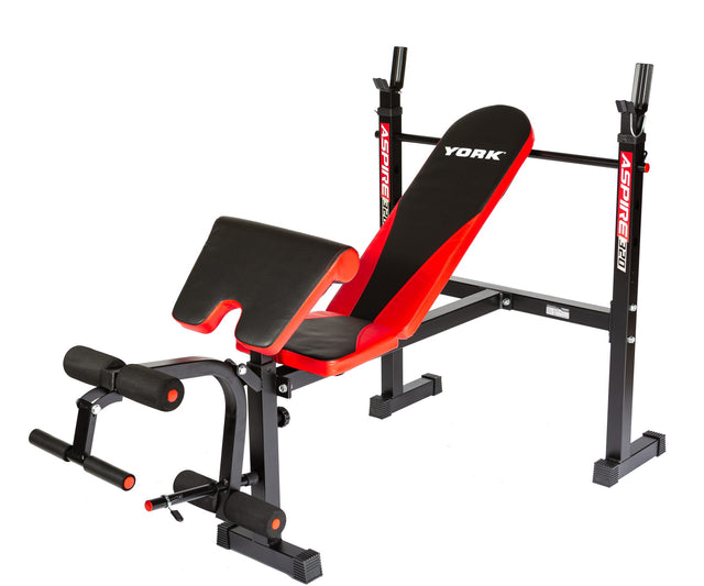 York Barbell Aspire 320 Multi Purpose Flat to Incline Bench with Arm/Leg Curl-1