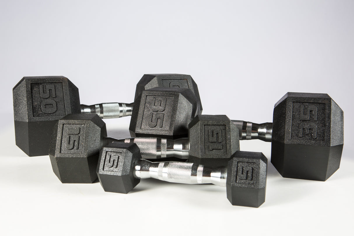 York Barbell PVC Hex Dumbbell – Chrome Ergo Handle-2