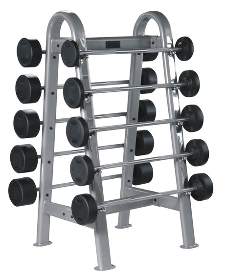York Barbell ETS Fixed Straight And Curl Barbell Rack-1