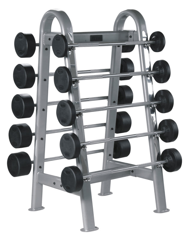 York Barbell ETS Fixed Straight And Curl Barbell Rack-1