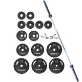 York Barbell G-2 Cast Iron Olympic Plate Set