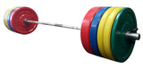 York Barbell Rubber Training Bumper Plate Set (Color)-2