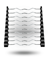 York Barbell Rubber Fixed Pro Curl Barbell Set