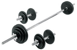 York Barbell Pro Cast Iron Dumbbell / Barbell Spinlock Set