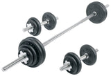 York Barbell Contour Cast Iron Spinlock Dumbbell / Barbell Set