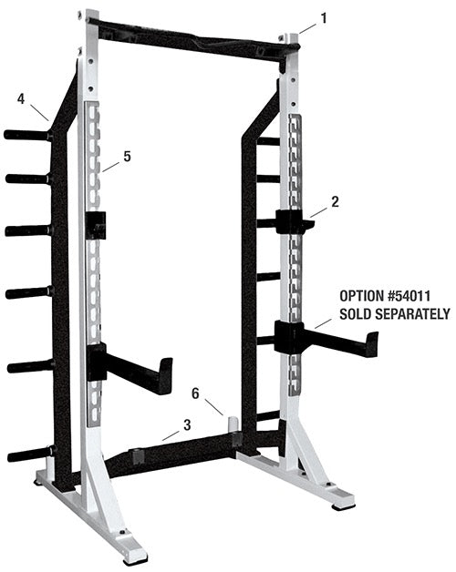 York Barbell STS Self Standing Half Rack-4