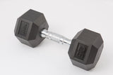 York Barbell Rubber Hex Dumbbell-1