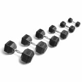 York Barbell Rubber Hex Dumbbell Set