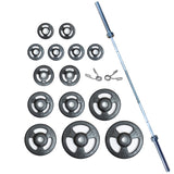 York Barbell Iso-Grip Rubber-Encased Steel Olympic Plate Set-1