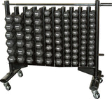 York Barbell Neoprene Hexagon Fitbell Club Pack with Rack