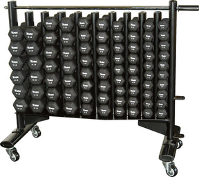 York Barbell Neoprene Hexagon Fitbell Club Pack with Rack