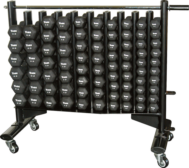 York Barbell Neoprene Hexagon Fitbell Club Pack with Rack