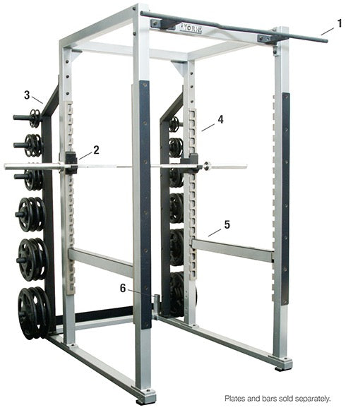 York Barbell STS Power Rack w/ Hook Plates-3
