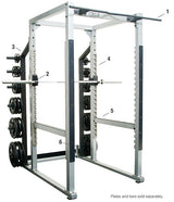 York Barbell STS Power Rack w/ Hook Plates-3