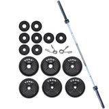 York Barbell 2″ Cast Iron Olympic Weight Plate Set (300lb)