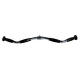 York Barbell 28” Chrome Revolving Curl Bar w/ Rubber Ergo Grips