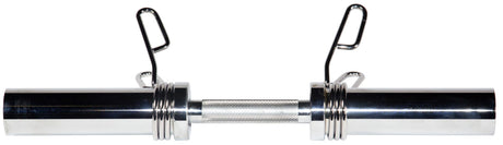 York Barbell 20″ Olympic Dumbbell Handle w/ Spring Clip Collars-1